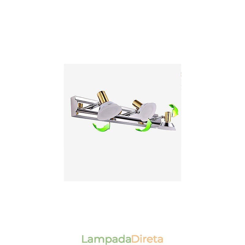 Apliques de parede Iluminação de banheiro Moderno Contemporâneo Metal