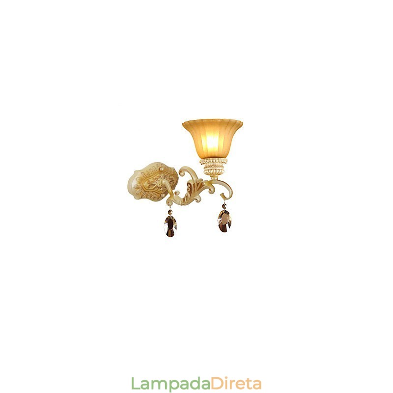 Europa Tipo Restaurando Formas Antigas Ferro Forjado Quarto Cristal Vidro Lâmpada de Parede Luz