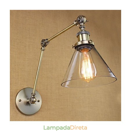 Arandela decorativa complexa de cor bronze verde vila mediterrânea Arandela decorativa complexa de cor bronze verde vila mediterrânea