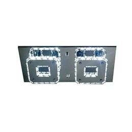 Montagem embutida de metal galvanizado contemporâneo moderno