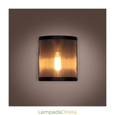 Luminária de parede estilo vintage, malha de arame de aço e metal, sala de estar, corredor, sótão, garagem, porão Luminária de parede estilo vintage, malha de arame de aço e metal, sala de estar, corredor, sótão, garagem, porão