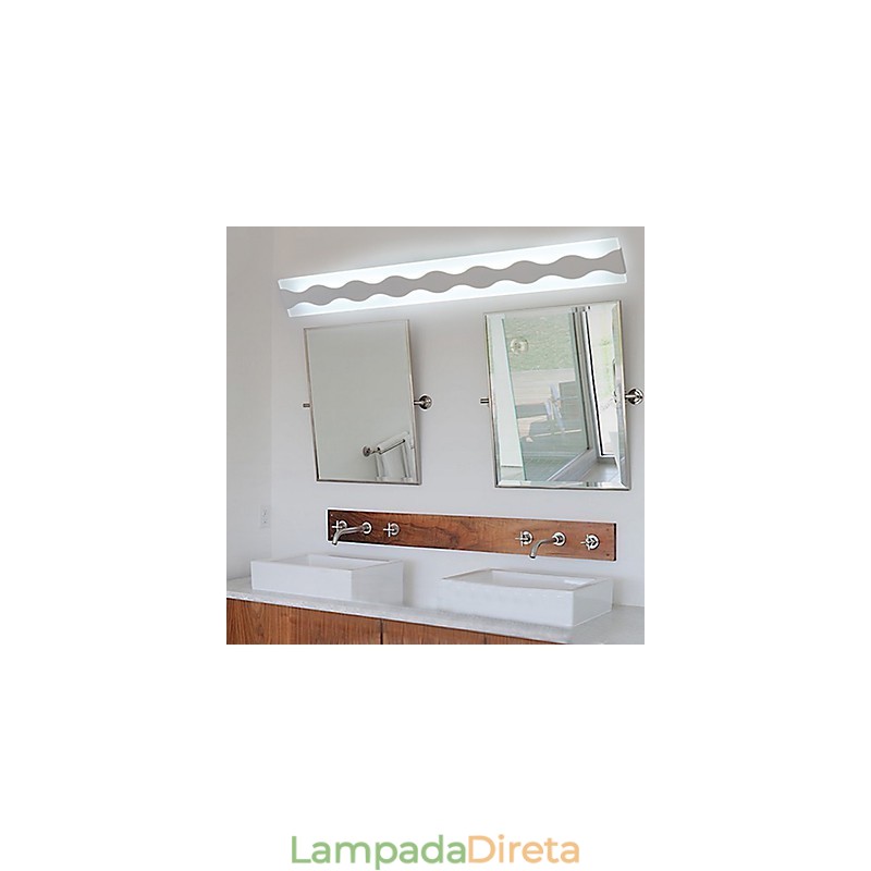Apliques de parede Iluminação de banheiro Moderno Contemporâneo PVC