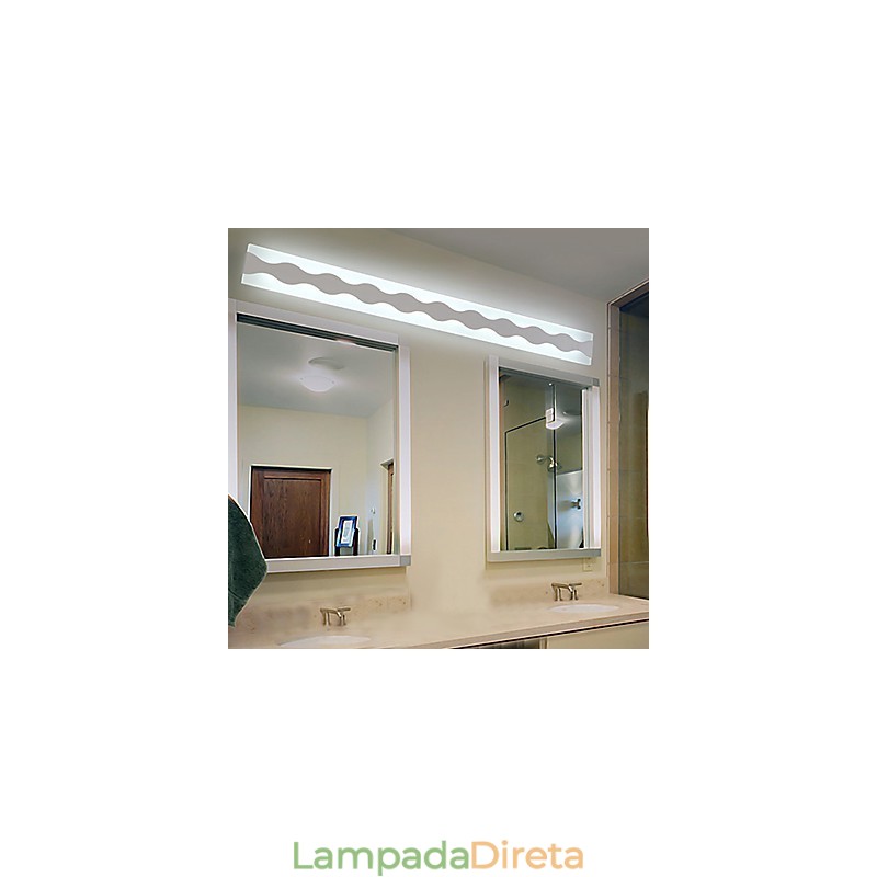 Apliques de parede Iluminação de banheiro Moderno Contemporâneo PVC