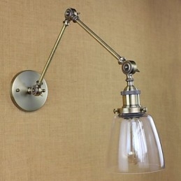 Retro Vintage Exclusivo Hotel Lobby Quarto Cabeceira RACK Bronze Antigo Decorativo Parede Sconce