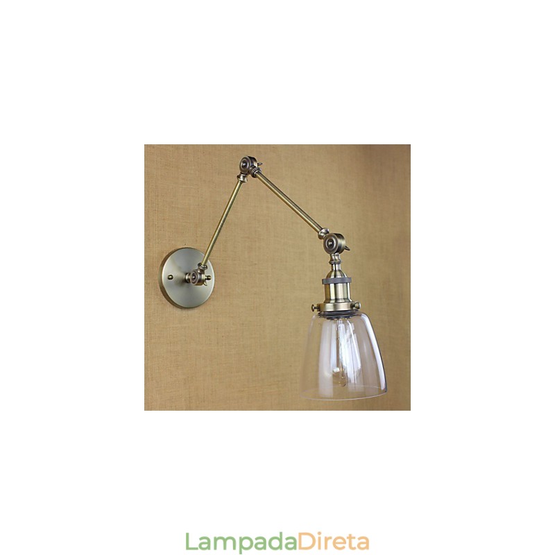 Retro Vintage Exclusivo Hotel Lobby Quarto Cabeceira RACK Bronze Antigo Decorativo Parede Sconce
