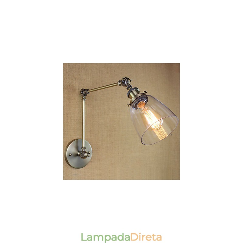 Retro Vintage Exclusivo Hotel Lobby Quarto Cabeceira RACK Bronze Antigo Decorativo Parede Sconce