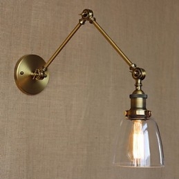 Retro Vintage Exclusivo Hotel Lobby Quarto Cabeceira RACK Bronze Antigo Decorativo Parede Sconce