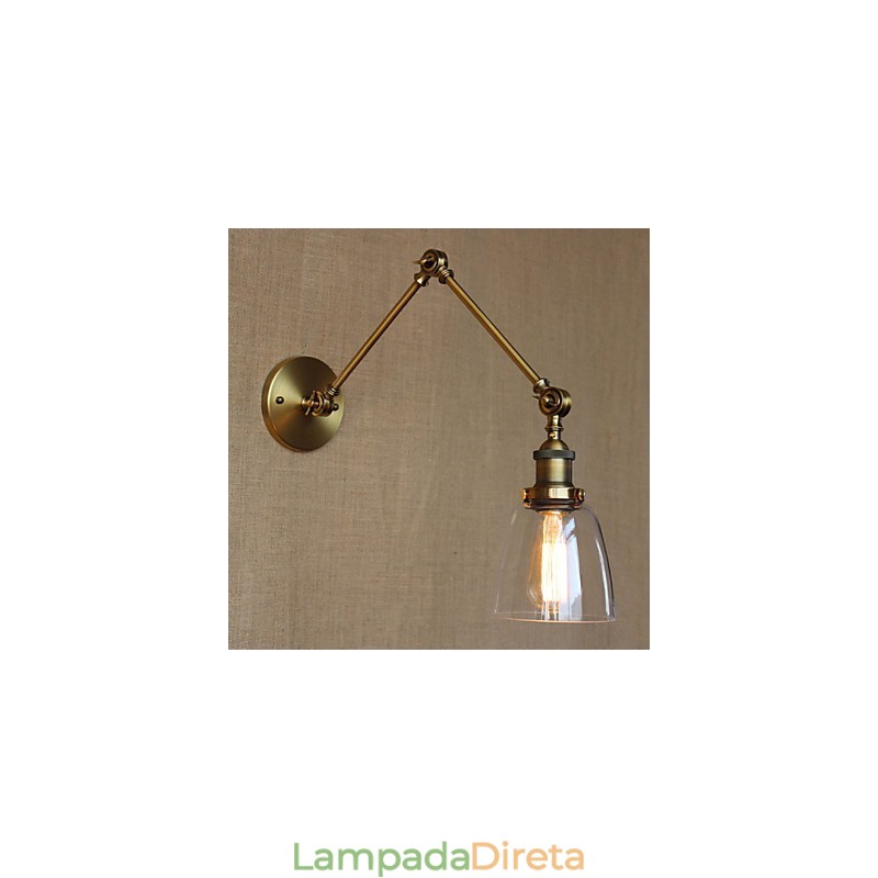 Retro Vintage Exclusivo Hotel Lobby Quarto Cabeceira RACK Bronze Antigo Decorativo Parede Sconce