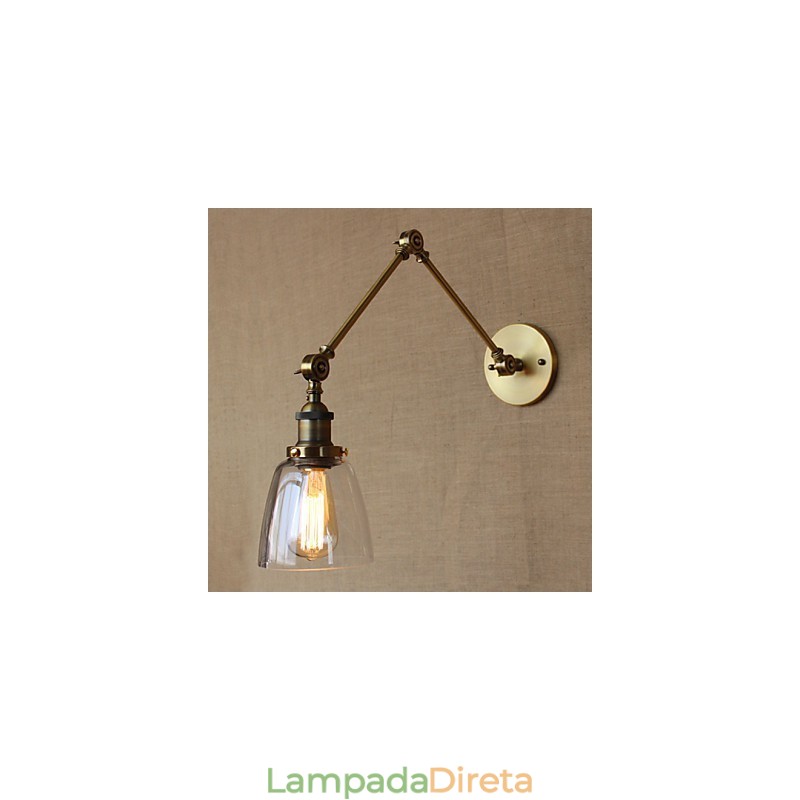 Retro Vintage Exclusivo Hotel Lobby Quarto Cabeceira RACK Bronze Antigo Decorativo Parede Sconce