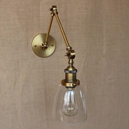 Retro Vintage Exclusivo Hotel Lobby Quarto Cabeceira RACK Bronze Antigo Decorativo Parede Sconce