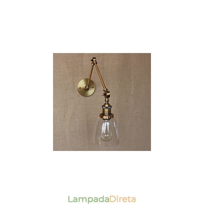 Retro Vintage Exclusivo Hotel Lobby Quarto Cabeceira RACK Bronze Antigo Decorativo Parede Sconce