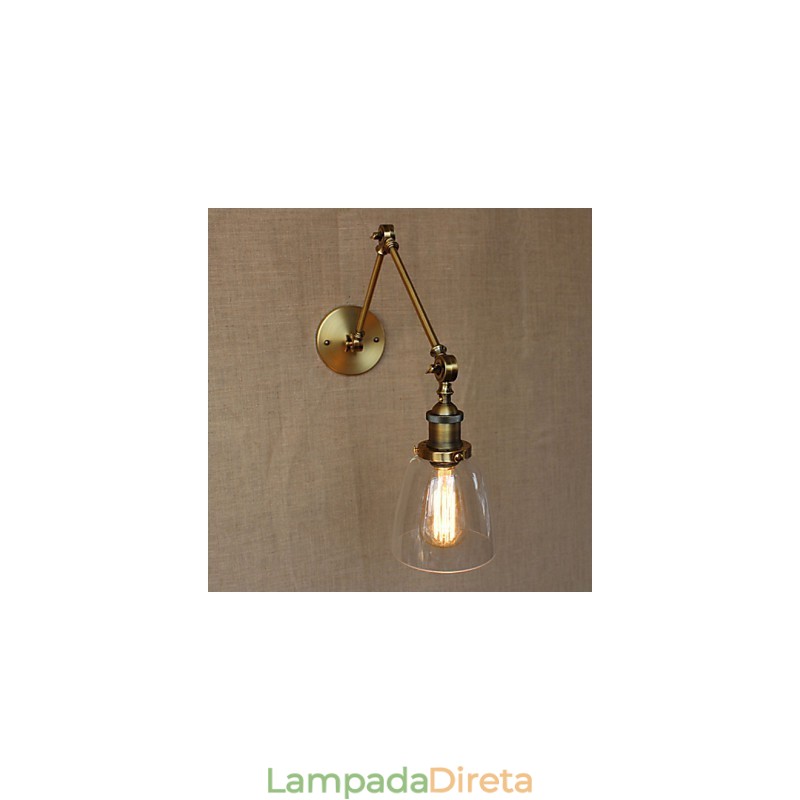 Retro Vintage Exclusivo Hotel Lobby Quarto Cabeceira RACK Bronze Antigo Decorativo Parede Sconce