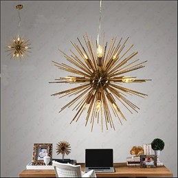 Lustre Retro Imitação Cobre Creative line 10 Luzes