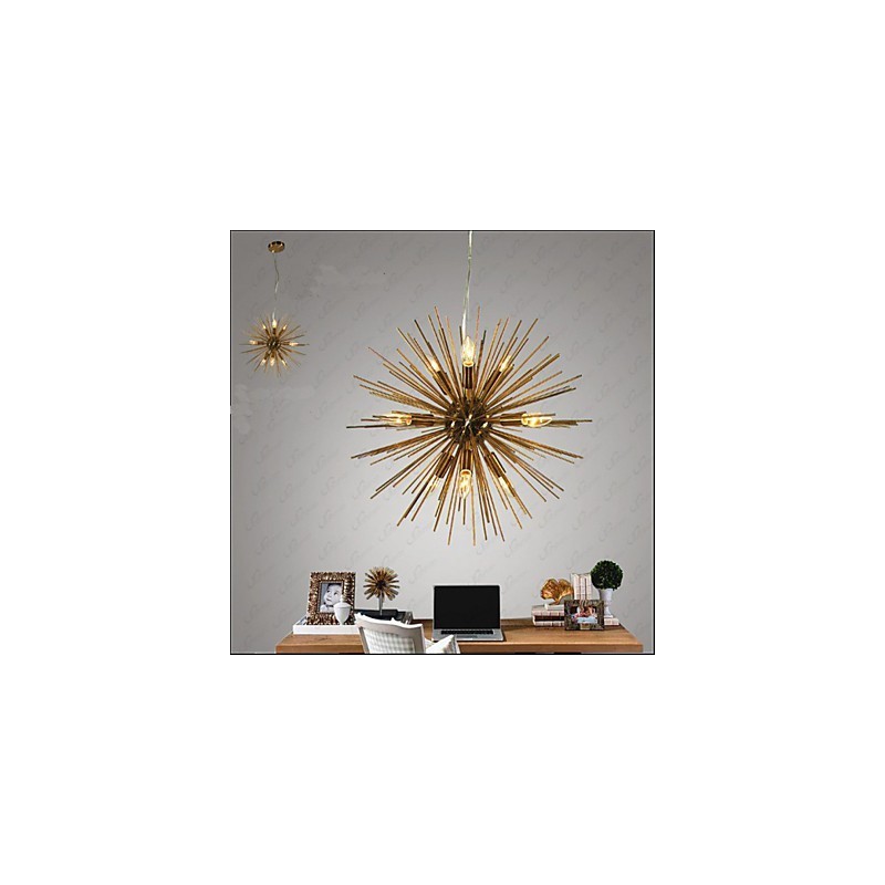 Lustre Retro Imitação Cobre Creative line 10 Luzes