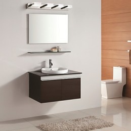 Luminária Espelho Quadrada Aço Inox e Acrílico