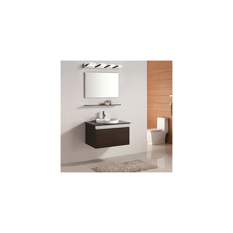Luminária Espelho Quadrada Aço Inox e Acrílico