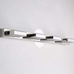 Luminária Espelho Quadrada Aço Inox e Acrílico