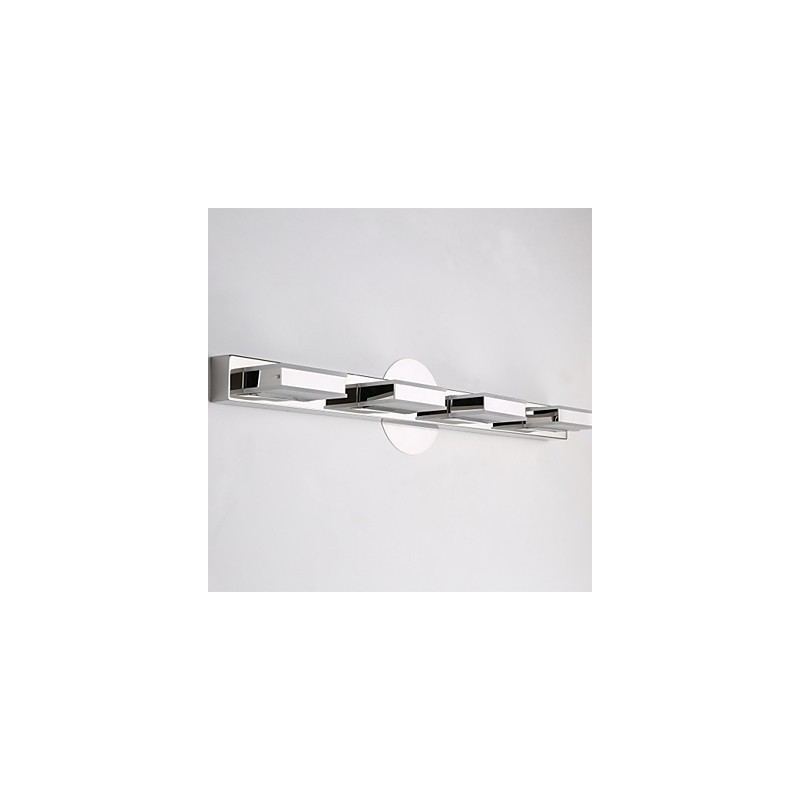Luminária Espelho Quadrada Aço Inox e Acrílico