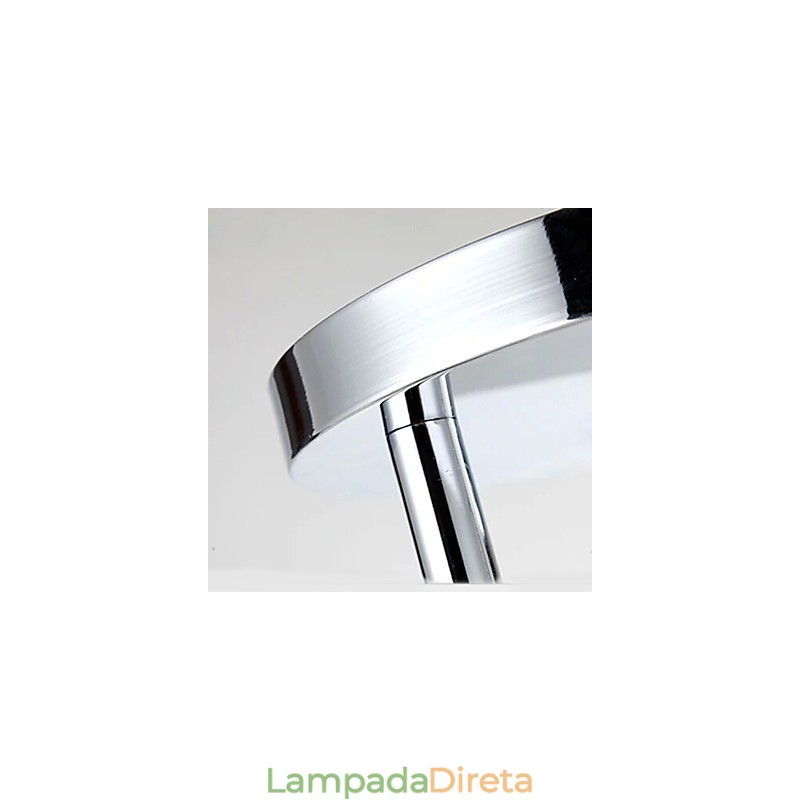 Luminária de teto moderna contemporânea embutida com 7 luzes de metal