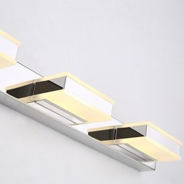 Luminária Espelho Quadrada Aço Inox e Acrílico