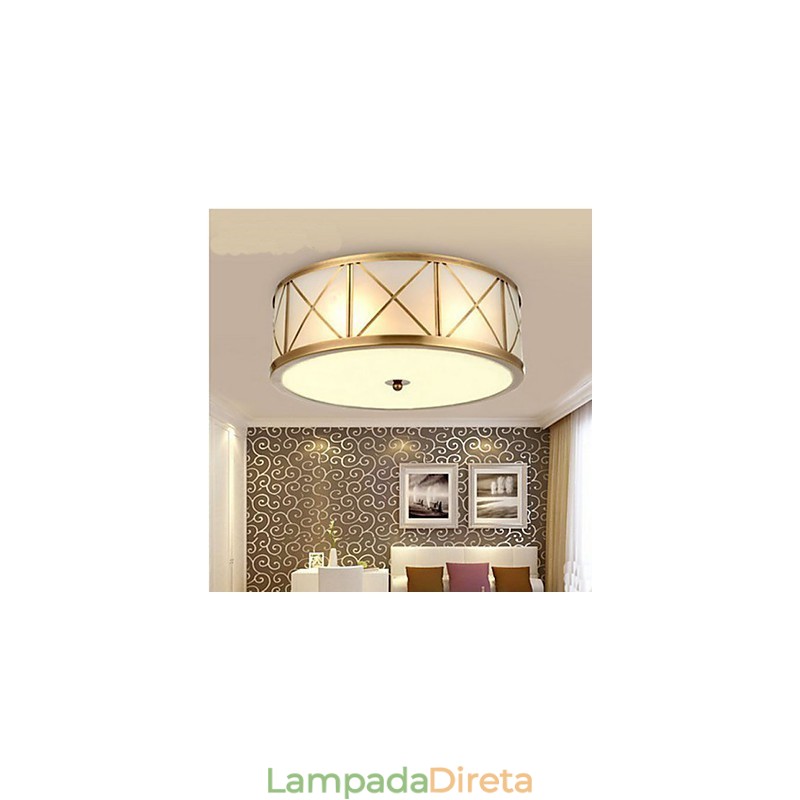 Lâmpada de cobre completa Lâmpada Lâmpada C