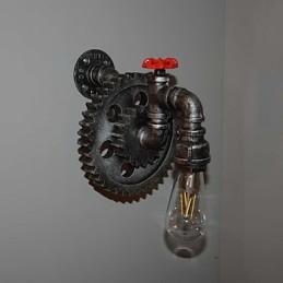 Luminária de parede criativa para restaurante, bar, corredor, luminária de parede, loft, equipamento industrial, personalidade para fazer os velhos canos de água