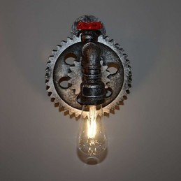 Luminária de parede criativa para restaurante, bar, corredor, luminária de parede, loft, equipamento industrial, personalidade para fazer os velhos canos de água