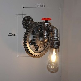 Luminária de parede criativa para restaurante, bar, corredor, luminária de parede, loft, equipamento industrial, personalidade para fazer os velhos canos de água
