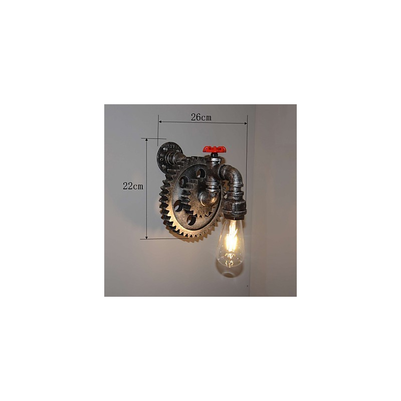 Luminária de parede criativa para restaurante, bar, corredor, luminária de parede, loft, equipamento industrial, personalidade para fazer os velhos canos de água