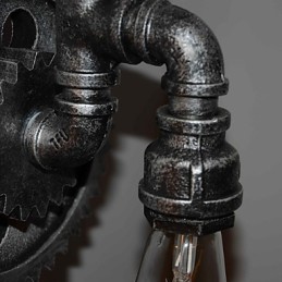 Luminária de parede criativa para restaurante, bar, corredor, luminária de parede, loft, equipamento industrial, personalidade para fazer os velhos canos de água