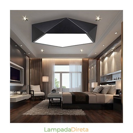 Luminária de teto com ventosa geométrica simples e criativa moderna Luminária de teto com ventosa geométrica simples e criativa moderna