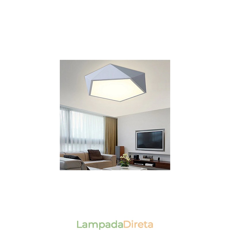 Luminária de teto com ventosa geométrica simples e criativa moderna