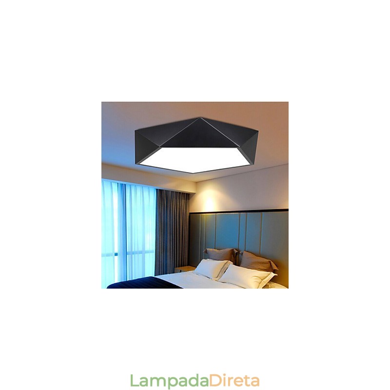 Luminária de teto com ventosa geométrica simples e criativa moderna