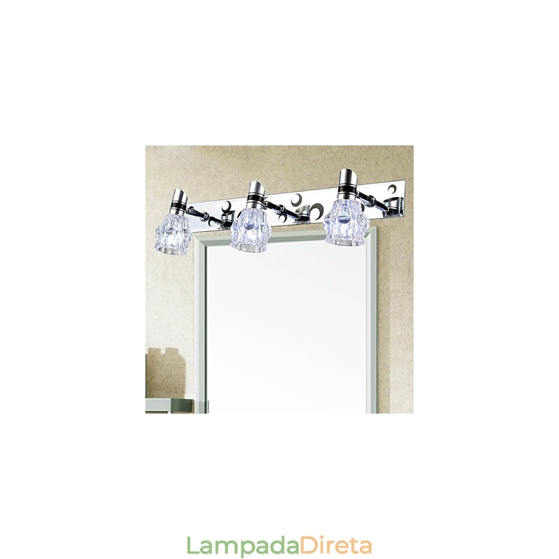 Nova chegada iluminação de parede de lavagem lâmpada branca de cor única para espelho frontal ferragens placa de metal luz de parede de banheiro