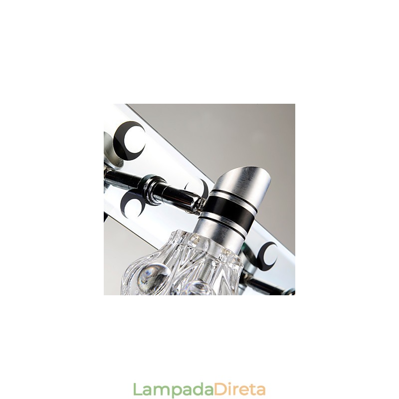 Nova chegada iluminação de parede de lavagem lâmpada branca de cor única para espelho frontal ferragens placa de metal luz de parede de banheiro