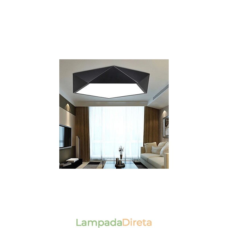 Luminária de teto com ventosa geométrica simples e criativa moderna