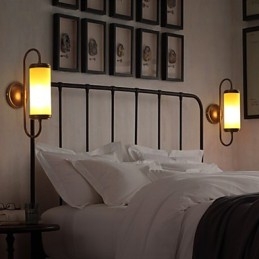 Contratado e contemporâneo American Country Restaurando maneiras antigas Candlestick Wall Lamp Lights