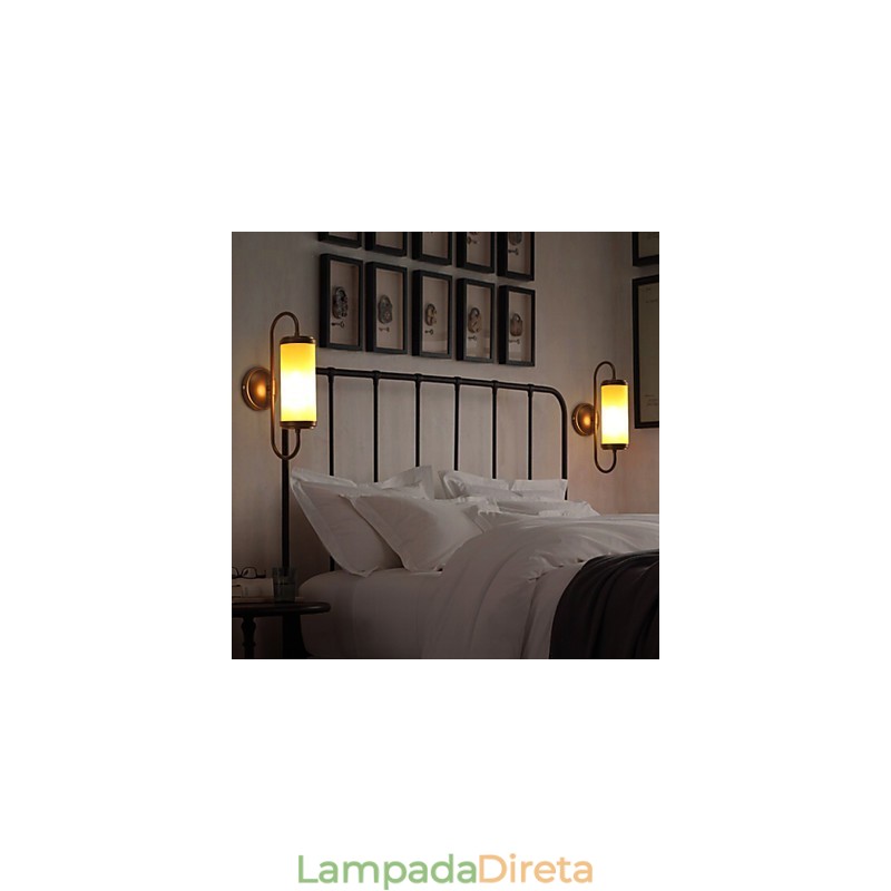Contratado e contemporâneo American Country Restaurando maneiras antigas Candlestick Wall Lamp Lights