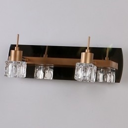 Iluminação de banheiro de cristal moderna contemporânea G4 Metal