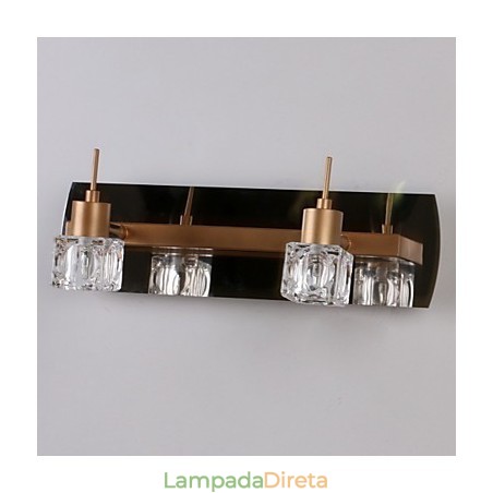 Iluminação de banheiro de cristal moderna contemporânea G4 Metal Iluminação de banheiro de cristal moderna contemporânea G4 Metal