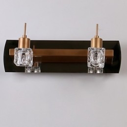 Iluminação de banheiro de cristal moderna contemporânea G4 Metal