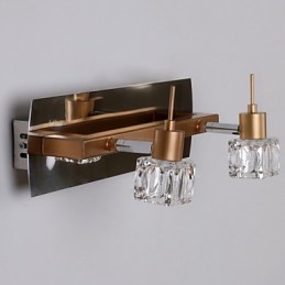 Iluminação de banheiro de cristal moderna contemporânea G4 Metal