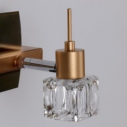 Iluminação de banheiro de cristal moderna contemporânea G4 Metal