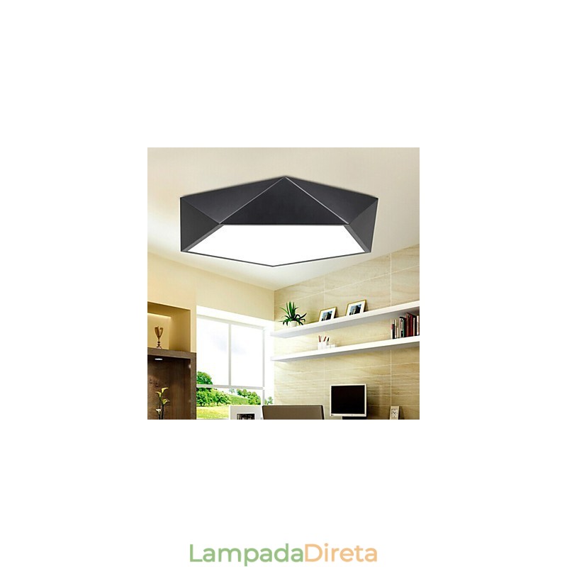Luminária de teto com ventosa geométrica simples e criativa moderna