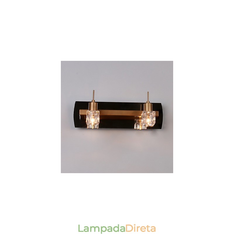 Iluminação de banheiro de cristal moderna contemporânea G4 Metal