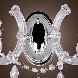 Elegante Luminária de Parede de Cristal com 2 Luzes
