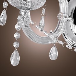 Elegante Luminária de Parede de Cristal com 2 Luzes