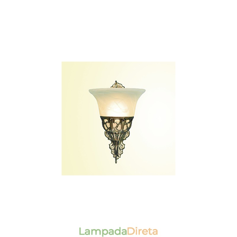 Luminárias de parede europeias Material metálico Revestimento Bronze Iluminação com cabeceira Sala de estar Espelho frontal Lâmpada de varanda