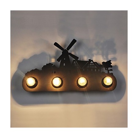 4 luzes American Village Pastoral LOFT estilo quarto corredor ferro retro lâmpadas de parede 4 luzes American Village Pastoral LOFT estilo quarto corredor ferro retro lâmpadas de parede