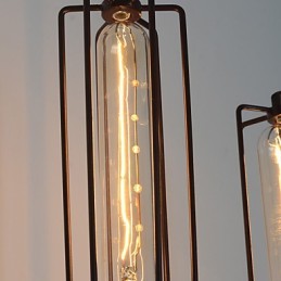 Luminária de parede de ferro retrô estilo loft americano country, luzes da indústria de arte